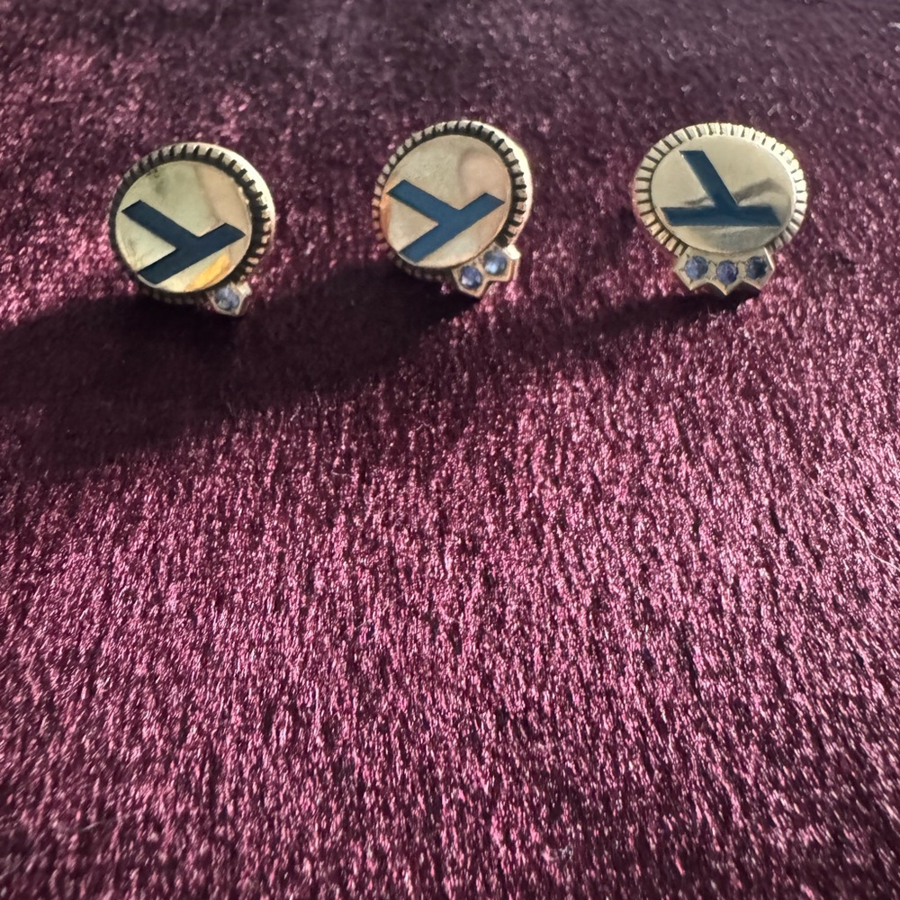 3 Eastern Airlines years of service tie tacks